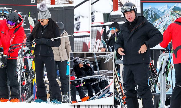 Jeff Bezos hits the slopes in Aspen with girlfriend Lauren Sanchez