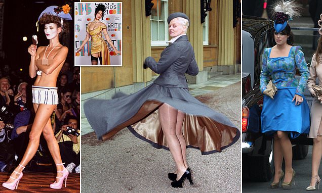 FEMAIL takes a look at Dame Vivienne Westwood's most daring outfits after she died  aged